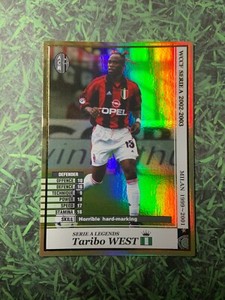 Panini WCCF 2002-03 Taribo West AC Milan Italy Refractor card legends