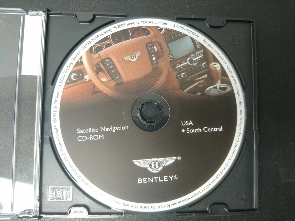 Bentley Satellite Navigation CD-ROM DVD Rom USA South Central Part 3W0919884AN - Image 1 of 1