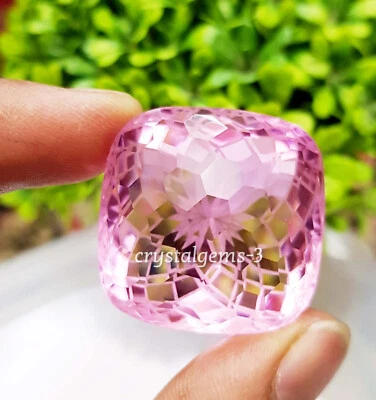 135 Ct Color Change Alexandrite Football Carving Shipping Cushion Loose Gemstone - Image 1 of 4