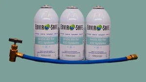 Arctic Air for R22 | 3 Cans + Charging Hose | EnviroSafe | Get Colder Air! - Picture 1 of 6