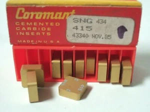 SANDVIK Coromant SNG 434 415 43340 Lathe Mill Carbide Inserts 10 Pcs New - Picture 1 of 1