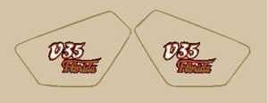 MOTO GUZZI V35 FLORIDA ADESIVI FIANCHETTI SIDE STICKERS - Picture 1 of 1