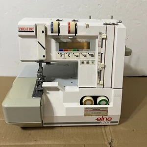 Elna lock PRO 5 DC SERGER SEWING MACHINE complete working - Picture 1 of 24