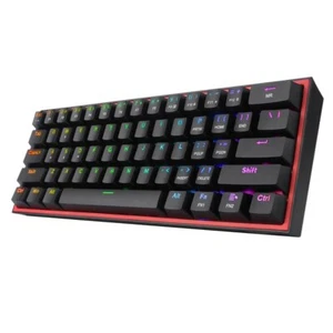 REDRAGON Fizz K617 RGB USB Mini Mechanical Gaming Wired Keyboard Red Switch 61 - Picture 1 of 12