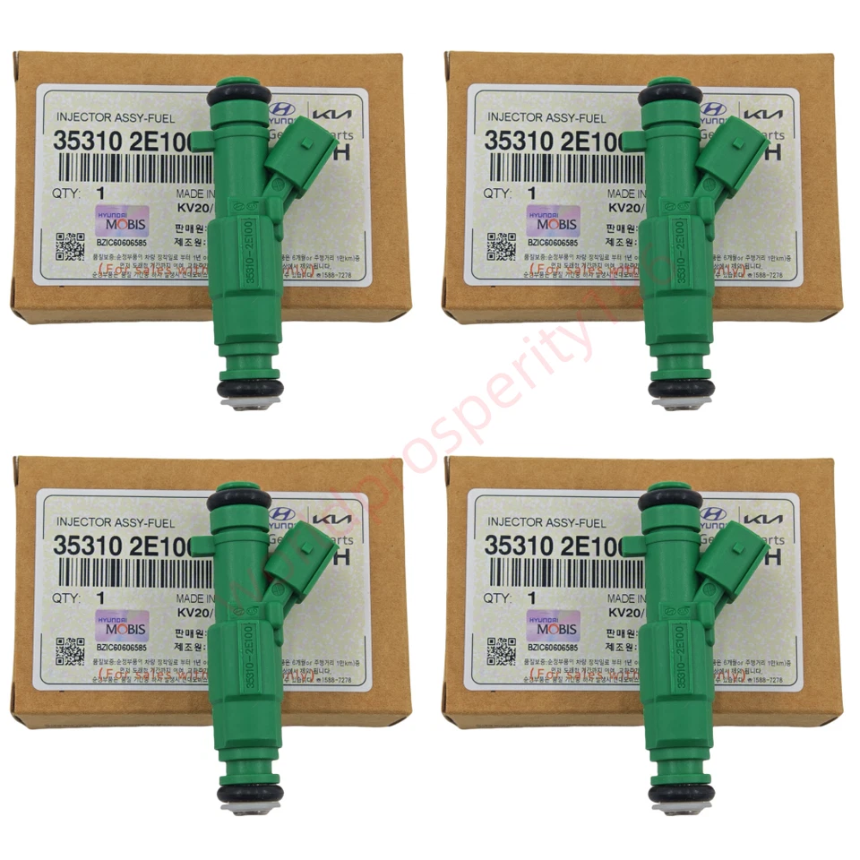 4X Inyector de combustible OEM para HYUNDAI ELANTRA 2011-14 Kia Forte 1,8 L 35310-2E100 Foto 1 de 4