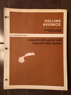 Manual de servicio de instalación y rampa Rockwell Collins FD-109Y y FD-109Z Foto 1 de 4