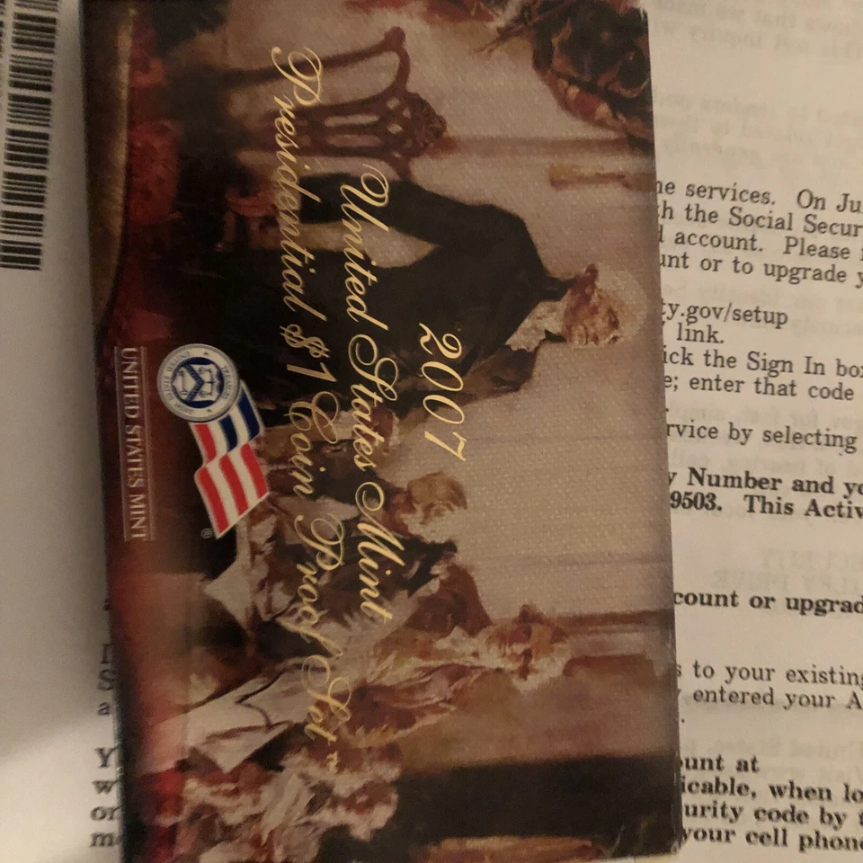 2007 Presidential Dollar Proof Set U.S. Mint Packaging OGP COA - Image 1 of 1