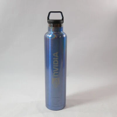 Botella de acero inoxidable grabada con logotipo de Nvidia Dell RTIC 26 oz Foto 1 de 4