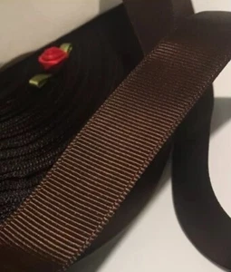 10 YDS~GROSGRAIN/PETERSHAM RIBBON~3/4"=20MM~HEAVY..LUSTROUS..SILKY~5 COLOURS~AU - Picture 1 of 19