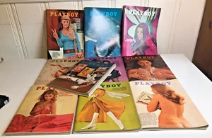 Vintage Playboy 1970 Magazines W/Centerfolds 10 Issues VG - Ex No March or Dec - Picture 1 of 6