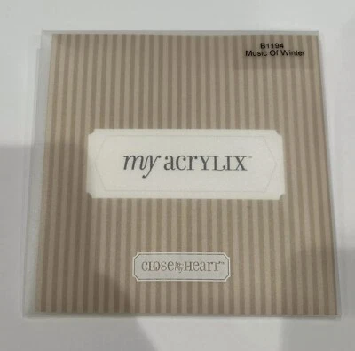 My Acrylix, Close to My Heart CTMH B1194 Música de Invierno Artesanía Sello-Copo de Nieve Foto 1 de 3
