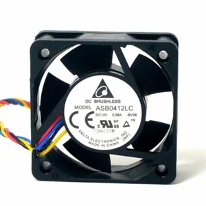 New Delta ASB0412LC 12V 0.06A 4CM 4015 4 wires case cooling fan - Bild 1 von 3