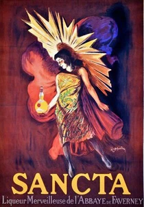 Sancta liqueur de L'Abbaye Ad Decorative Poster. Home Graphic Art Design. 3865 - Picture 1 of 1