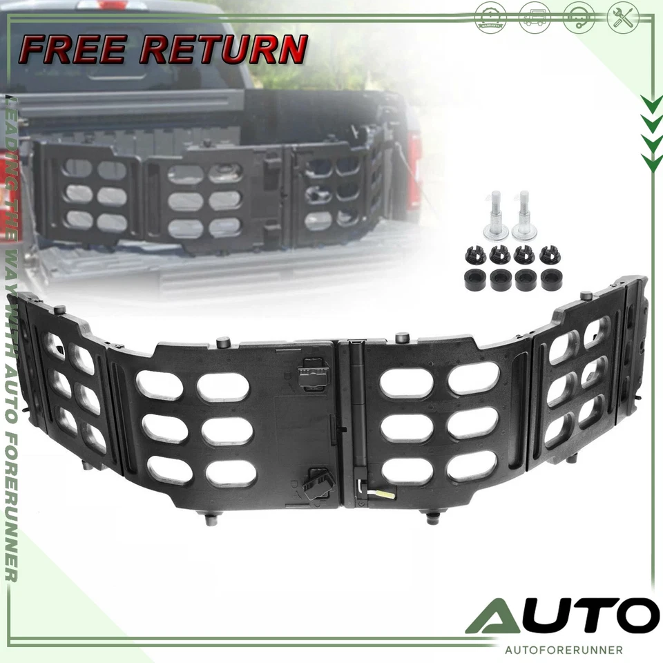 Black Stowable Bed Extender Kit for Ford F-250 F-350 F-450 F550 Super Duty 17-22 Foto 1 de 4