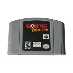 Cartucho de videojuegos Worms Armageddon versión EE. UU. consola de juegos Nintendo 64 N64 - Imagen 1 de 2
