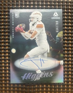 2025 Panini Luminance Jayden Higgins RC AUTO /700 ROOKIE TEXANS - Picture 1 of 2