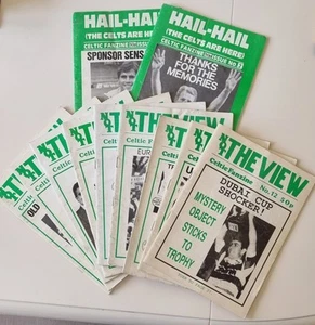 11 CELTIC FOOTBALL CLUB FANZINE MAGAZINES - NOT THE VIEW & HAIL-HAIL 1989-91 - Picture 1 of 20