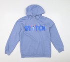 Disney Girls Blue Stitch Hoodie, Age 12-13, Pullover Style