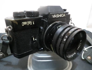 YASHICA FR I 35mm SLR Film Camera w/ Paragon 1:35 35mm Lens + Instructions - Picture 1 of 10