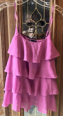 GAP Women’s Mauve Pink Sleeveless Ruffle Shirt Cotton Tank Top Size S EUC - Image 1 of 4