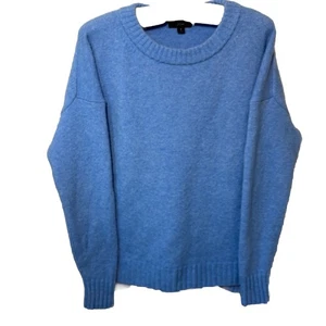 J. CREW Damen Kuschel Pullover Wolle Alpaka Mischung Carolina Blau Relaxed Größe S Small - Bild 1 von 9