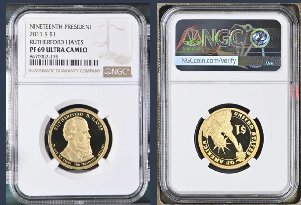 2011-S - Rutherford Hayes • NGC PF69 ULTRA Cameo • FRESH SLAB - Image 1 of 1