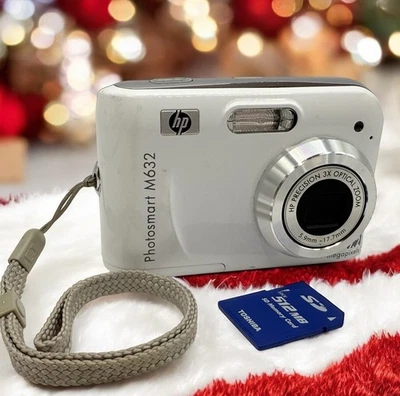 Câmera Digital HP PhotoSmart M632-WHITE-7.2 MP Testada Funcionando LEIA - Imagem 1 de 4