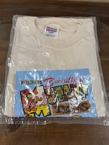 NIP Vintage 2002 Mutant Texas Paul Dini Graphitti Designs Comic Shirt White Sz L - Picture 1 of 6