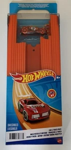 HOT WHEELS Track Builder - 36 Trackteile und Verbindungsstücke+ Auto in rot - Bild 1 von 7