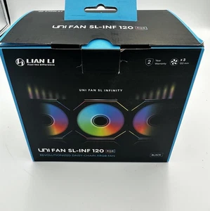 LIAN LI UNI FAN SL-INF 120 RGB BLACK 3 PACK 120mm Controller - Afbeelding 1 van 3