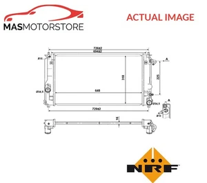 RADIADOR REFRIGERACIÓN MOTOR NRF 53894 UN NUEVO OE REPUESTO - Imagen 1 de 10