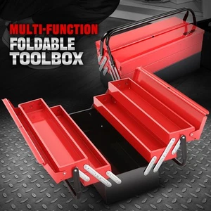 Werkstatt Garage Haushalt faltbar 21" 3-lagig Stahl Werkzeugkiste Organizer Aufbewahrung - Bild 1 von 7