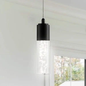 Bolha 4.75 in. 1-Light Bubble Acrylic/Iron Modern Minimalist Integrated LED - Picture 1 of 12