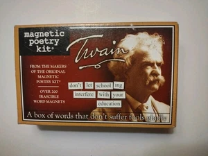 Marca magnética de poesía Twain sin usar - Imagen 1 de 3