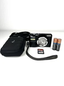 Nikon Digital Camera Coolpix A10 16.1 MP Nera Con Cover + SD card - Funzionante - Imagen 1 de 24