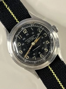 FLIGHT CAPTAIN Vintage 1950’s Men’s Black Dial Manual ‘Pilots’ Watch - Picture 1 of 4