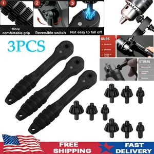 2 in 1 Bohrfutter Ratsche Zweikopfschlüssel Schlüssel Bohrfutter Ratschenschlüssel Werkzeug - Bild 1 von 11