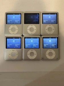 Lot of 6x Apple iPod Nano 3rd Generation 4GB - Silver - LCD Issues - Picture 1 of 9