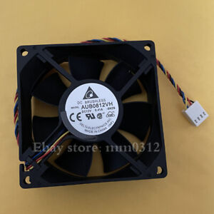 Delta AUB0812VH 8025 80mm x 25mm Cooler Cooling Fan PWM DC 12V 0.41A 8cm 4Pin