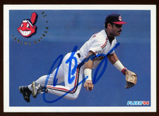 1994 Fleer CARLOS BAERGA Signed Card autograph AUTO INDIANS METS DBACKS