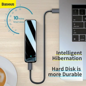 Caja de disco duro BASEUS USB 3.0 para gabinete externo SSD M2 SATA - Imagen 1 de 14