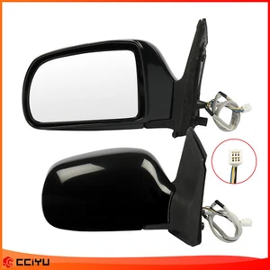?For 1998-2003 Toyota Sienna Mirrors Black 2 X View Power Manual Folding Heated - Picture 1 of 24