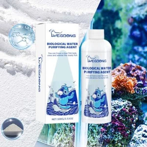Aquarium Cleaner Algae Remover Algaecide PowderFor Tank Fish UK Purifier O8Z8 - Picture 1 of 14