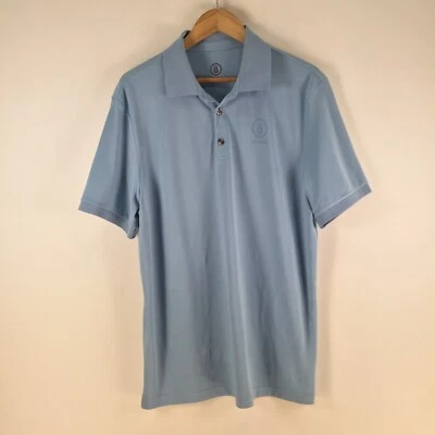 Bogner mens polo shirt size XL blue short sleeve golf performance collar 110317 - image 1 of 4