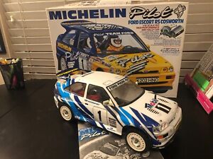 Vintage Tamiya Michelin Pilot Ford Escor RS Cosworth Rally Car 58125