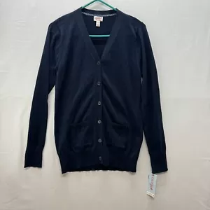 Cat & Jack Cardigan XL Kids School Sweater W Pockets V-Neck Cotton Button Up - Picture 1 of 6