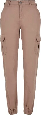 Urban Classics Damen Hose Ladies High Waist Cargo Pants Duskrose - Bild 1 von 4