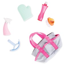 Our Generation Accessories Horse Grooming Kit w/ Grooming Mitten, Bag & Brush