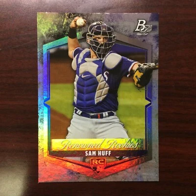 2021 Bowman Platinum #RR-15 Sam Huff Texas Rangers RC - Image 1 of 2