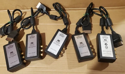 5 X Microsoft Original Xbox Advanced AV Pack [X08-25261] Audio Video OEM Adapter - Image 1 of 3